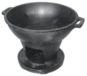 Fogareiro à portuguesa ferro fundido