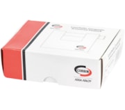 Cadeado rectangular latão com armadura cromada