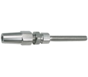 Terminal com mordentes macho inox AISI316