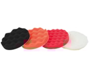 Jogo esponjas polimento com velcro ondulada