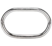 Argola oval inox AISI316