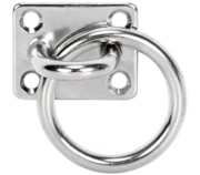 Alça "U" com base e argola inox AISI316