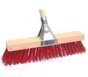 Escova estrada nylon com garra e cabo madeira