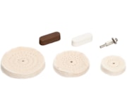 Kit polir escovas algodão circular