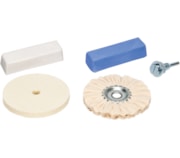 Kit polir escovas algodão & feltro circular