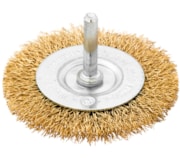 Catrabucha aço com perno circular arame ondulado latonado