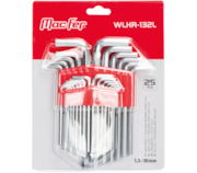 Jogo chaves "L" sextavadas interiores longas mm/ in