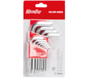 Jogo chaves "L" sextavadas interiores