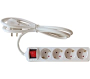 Extensão elétrica com interruptor 4 tomadas