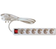 Extensão elétrica com interruptor 6 tomadas