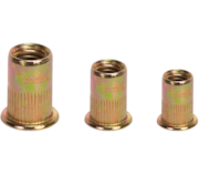 Porca rebitar aço plana